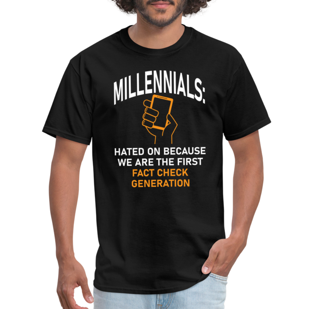 Millennials Fact Check Generation - black