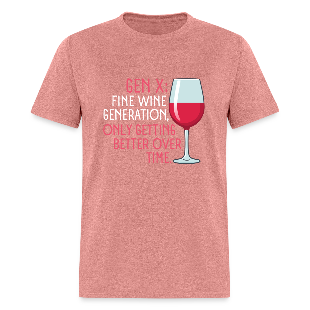 Gen-X Fine Wine T-Shirt - heather mauve