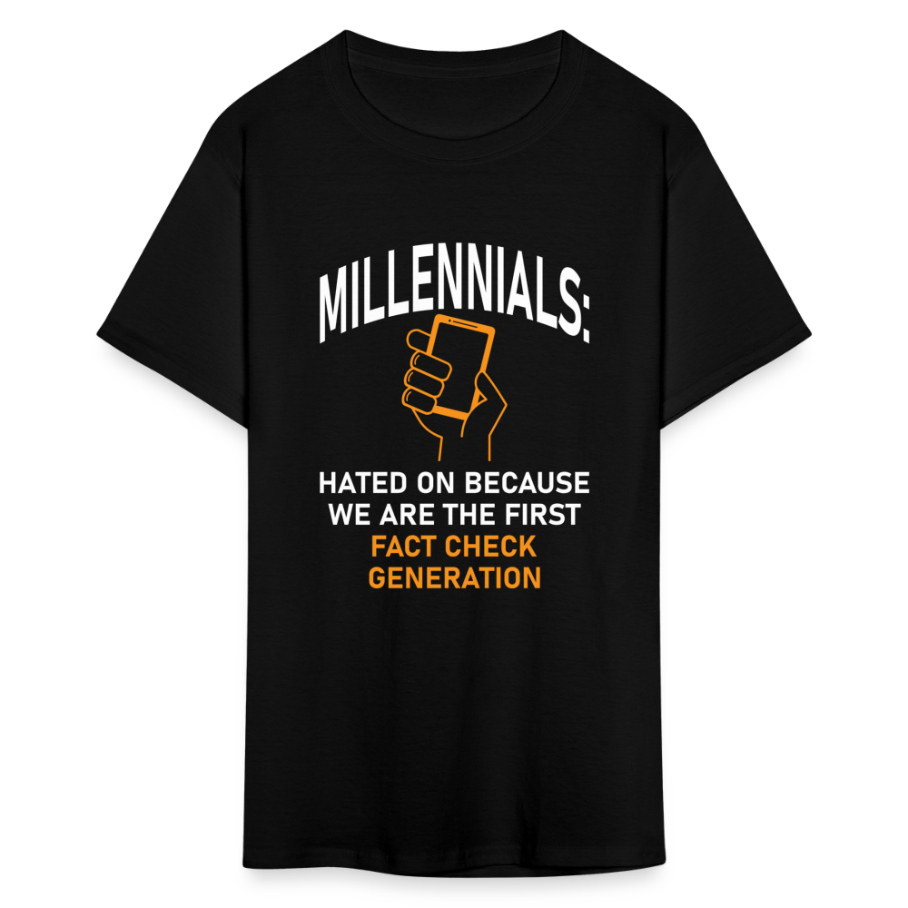 Millennials Fact Check Generation - black