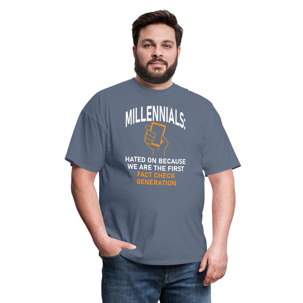 Millennials Fact Check Generation - denim