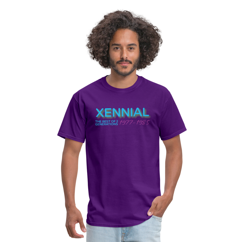 Xennial Years T-Shirt - purple