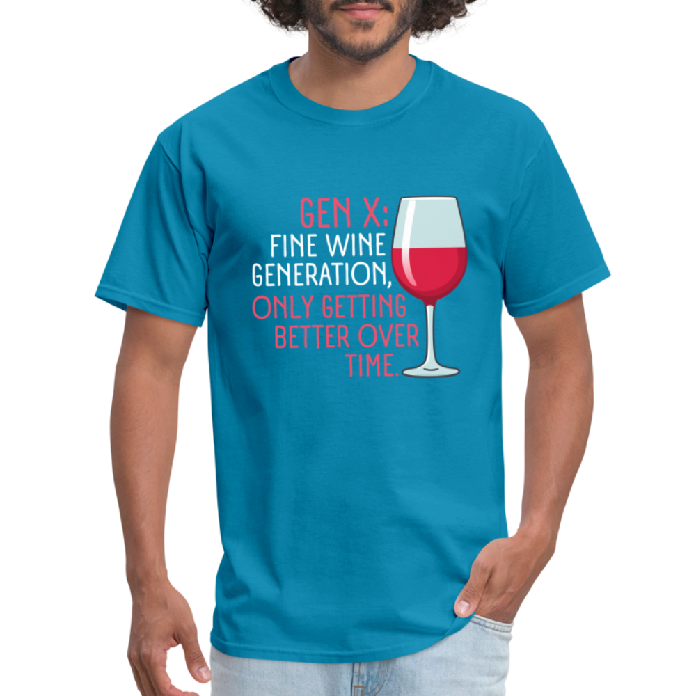 Gen-X Fine Wine T-Shirt - turquoise