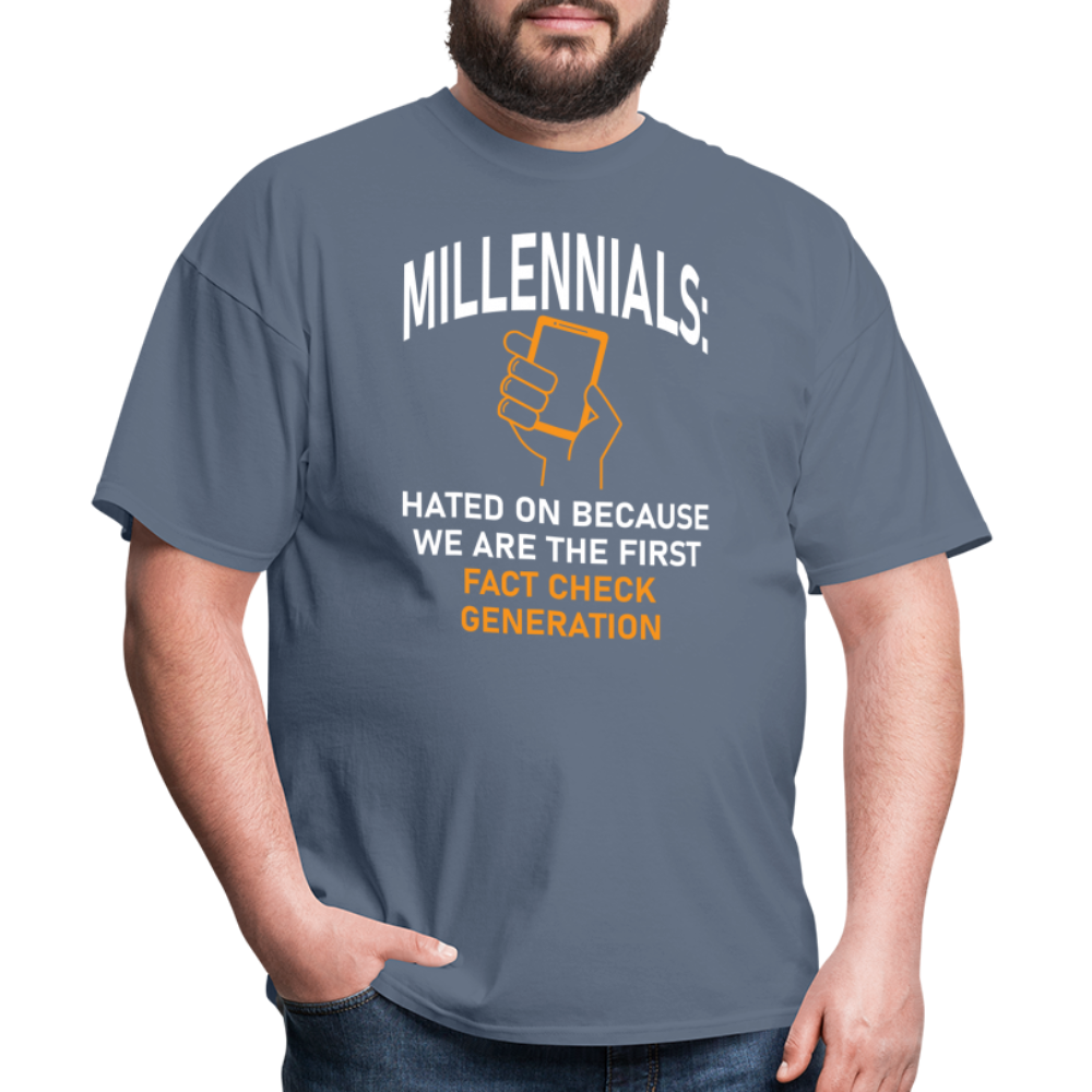 Millennials Fact Check Generation - denim