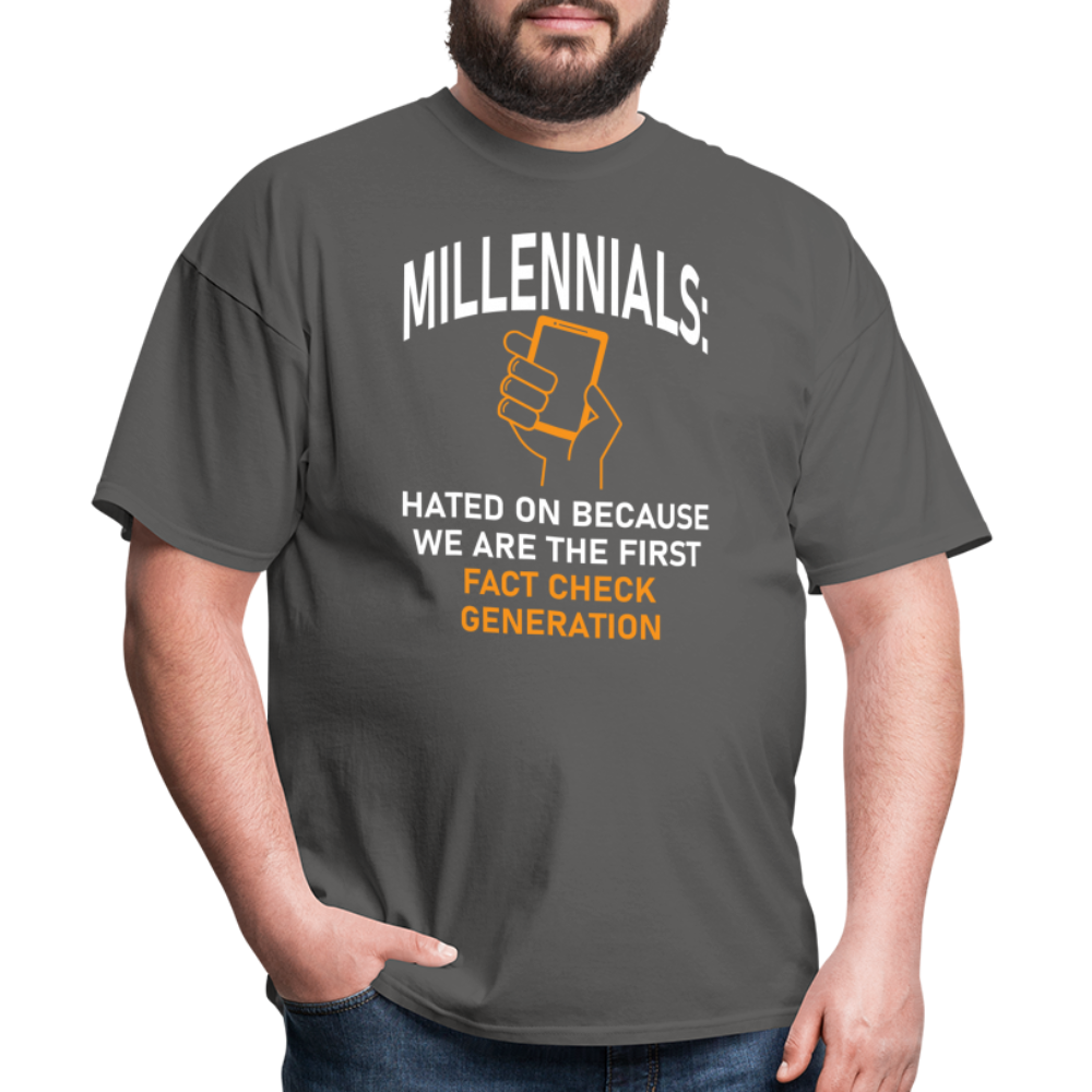 Millennials Fact Check Generation - charcoal