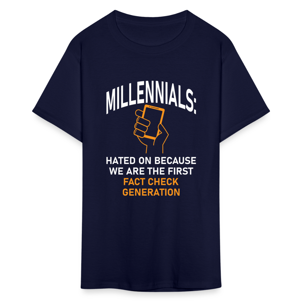 Millennials Fact Check Generation - navy