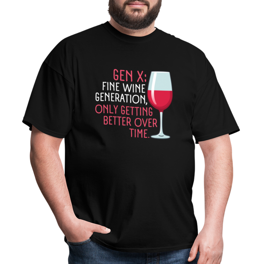 Gen-X Fine Wine T-Shirt - black