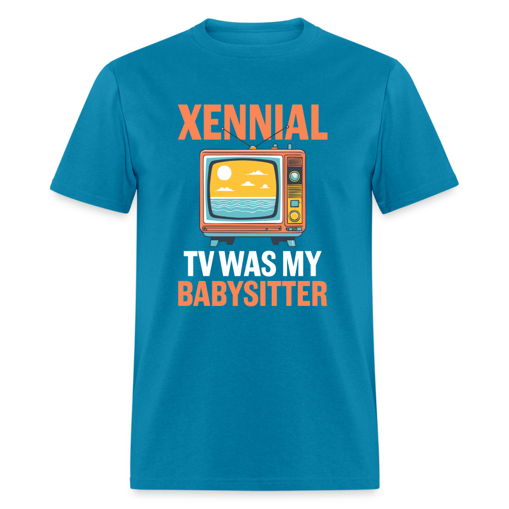 Xennial TV Babysitter Tshirt - turquoise