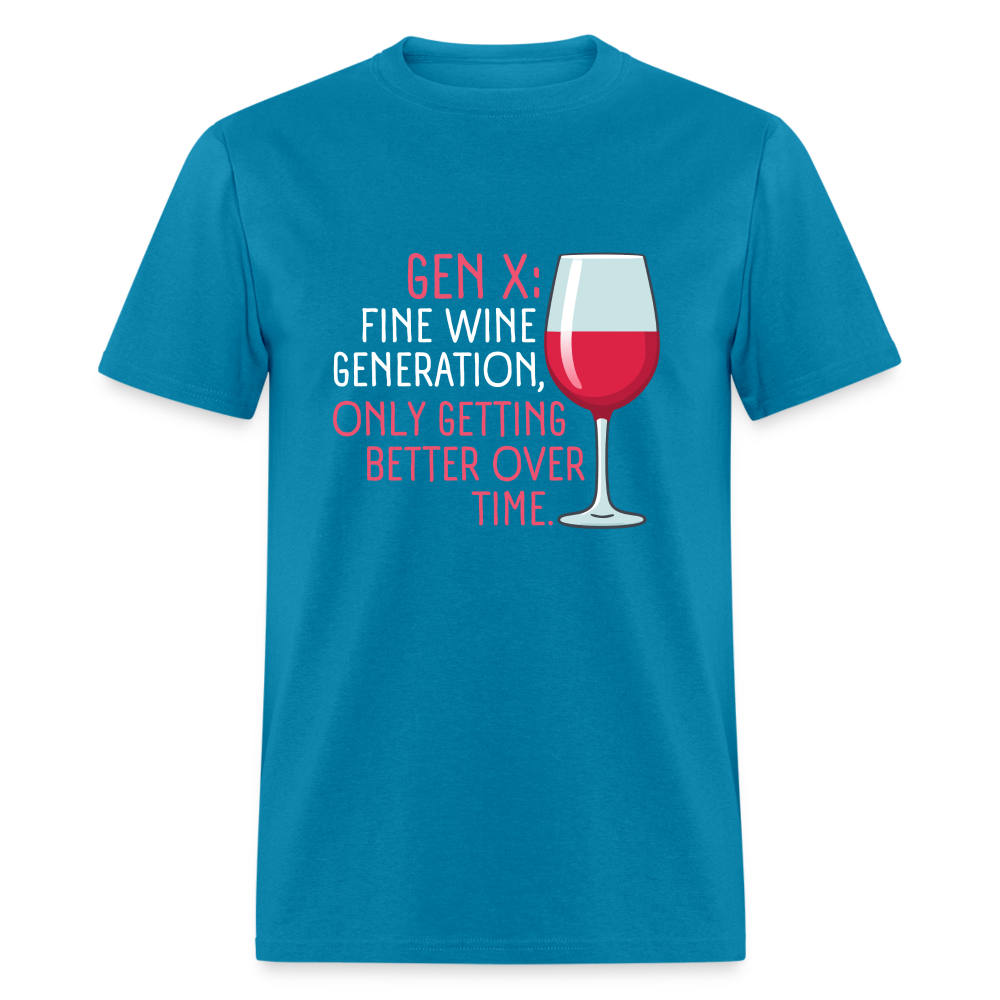 Gen-X Fine Wine T-Shirt - turquoise