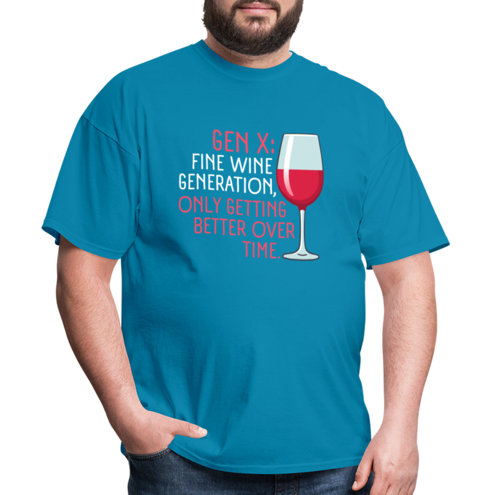 Gen-X Fine Wine T-Shirt - turquoise