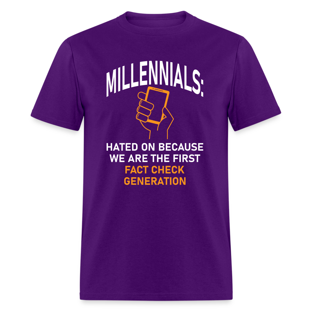 Millennials Fact Check Generation - purple