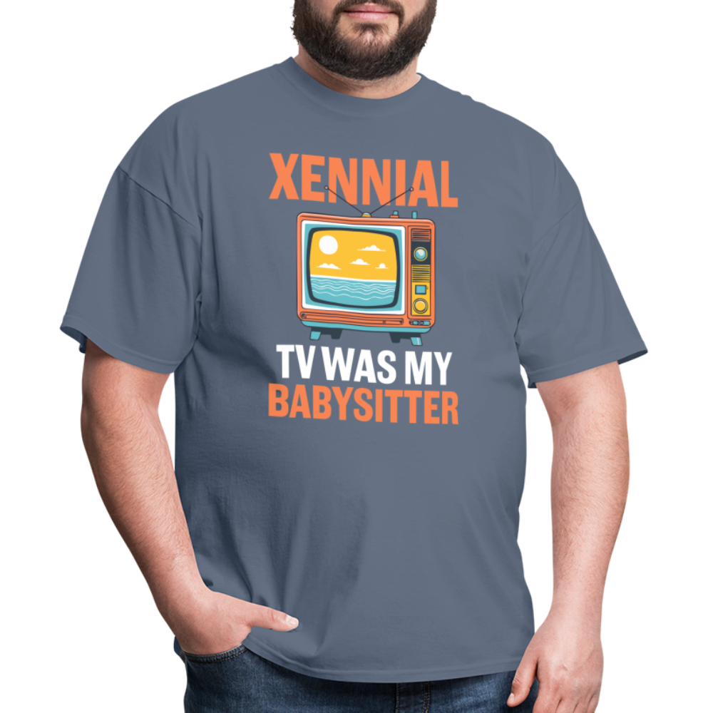 Xennial TV Babysitter Tshirt - denim