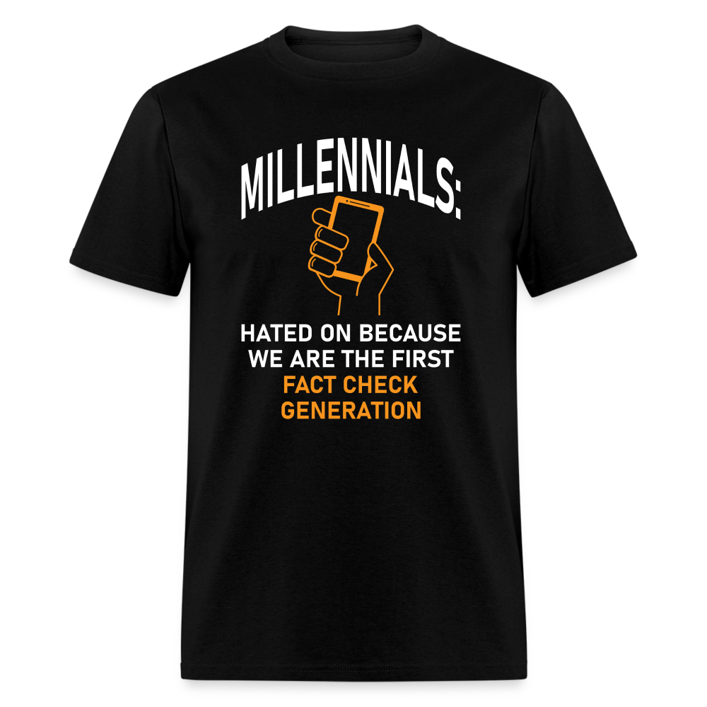 Millennials Fact Check Generation - black