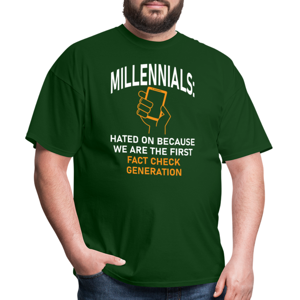 Millennials Fact Check Generation - forest green