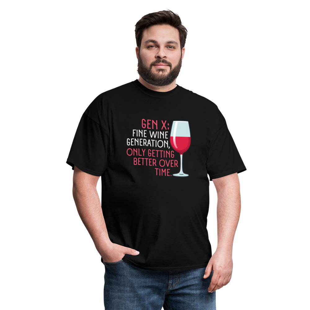 Gen-X Fine Wine T-Shirt - black