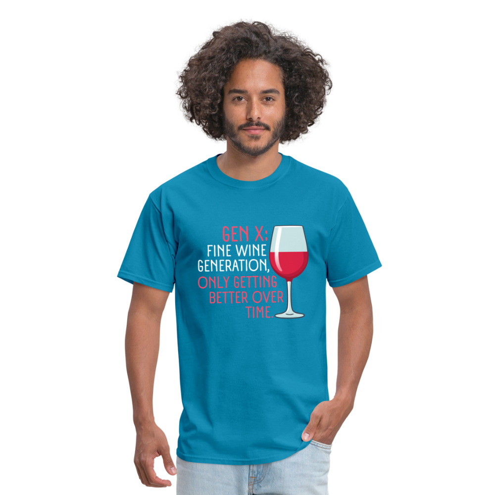 Gen-X Fine Wine T-Shirt - turquoise