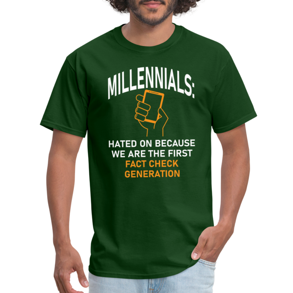 Millennials Fact Check Generation - forest green