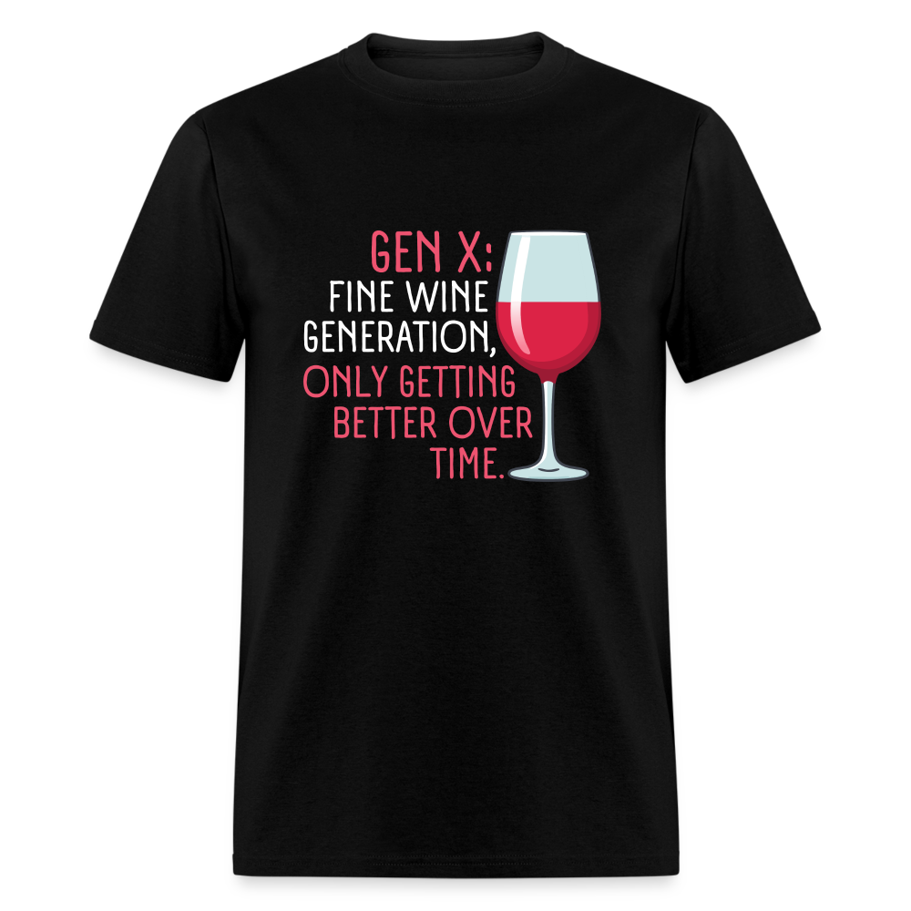 Gen-X Fine Wine T-Shirt - black