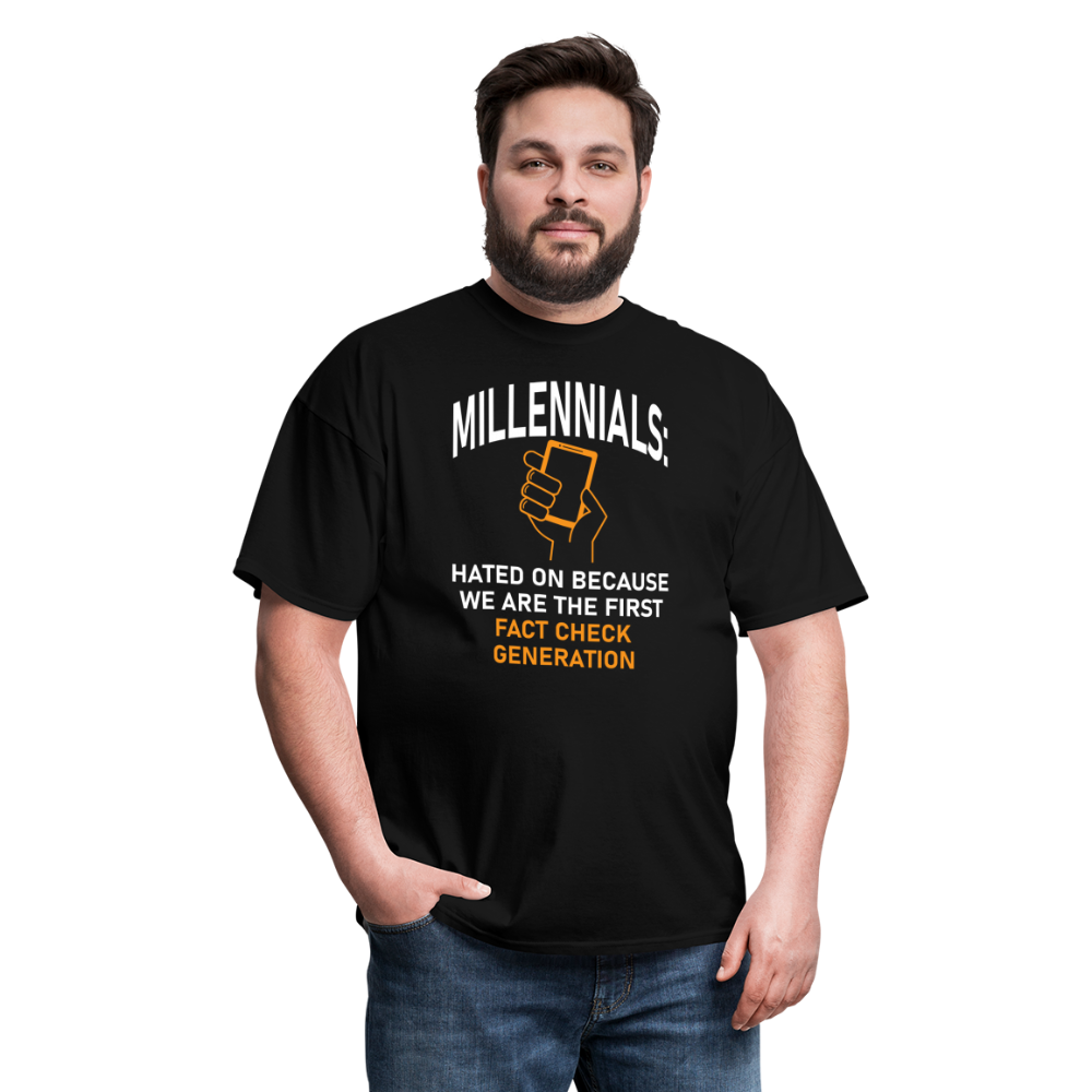 Millennials Fact Check Generation - black