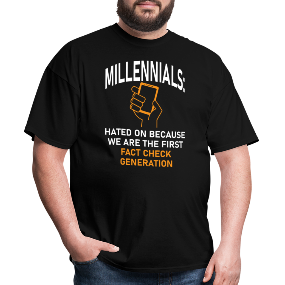 Millennials Fact Check Generation - black