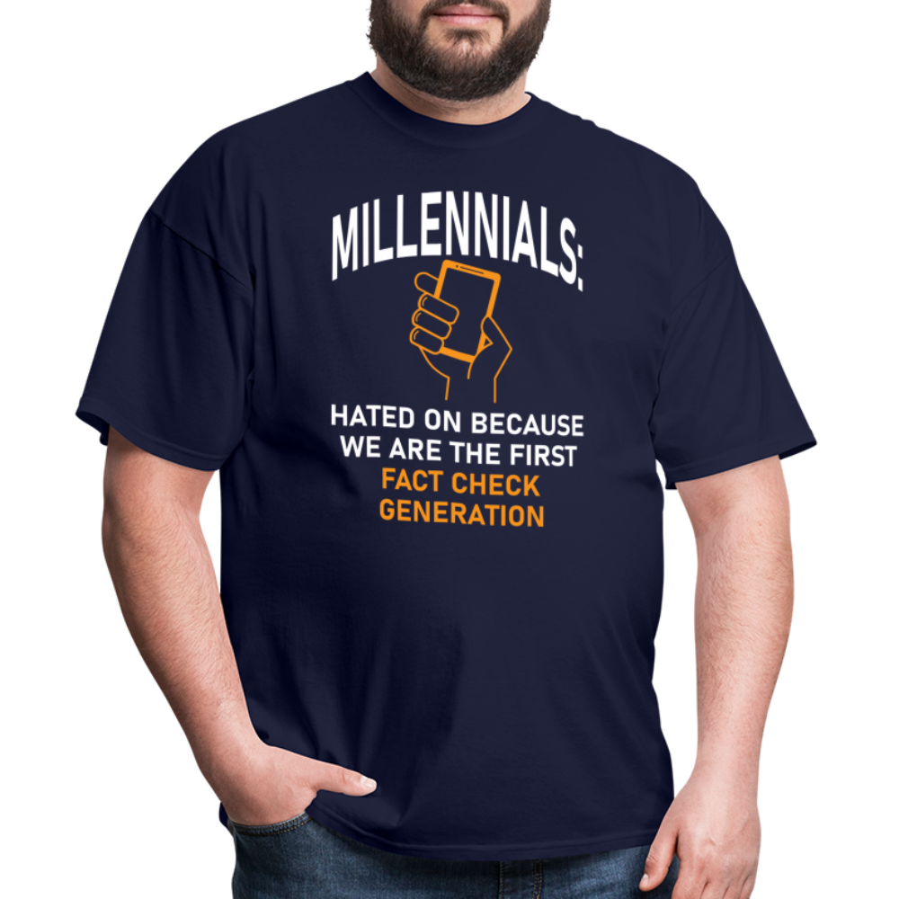 Millennials Fact Check Generation - navy