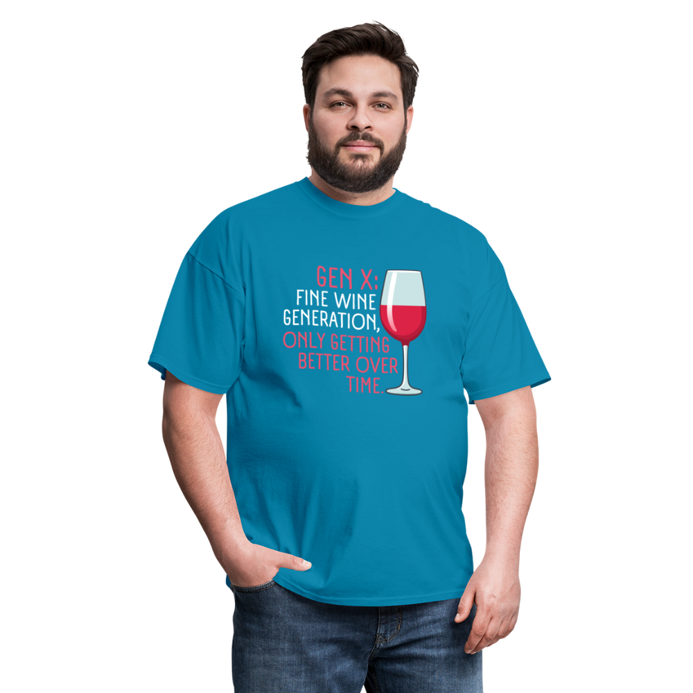 Gen-X Fine Wine T-Shirt - turquoise