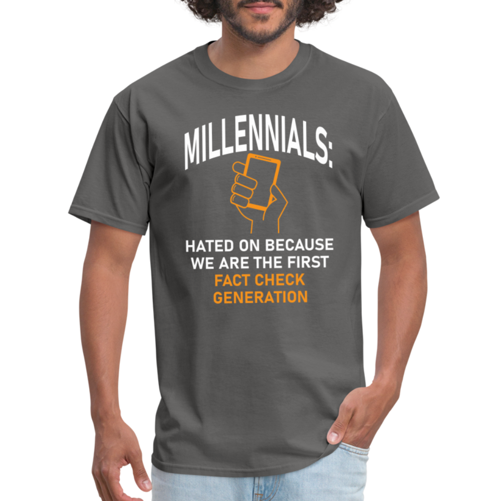 Millennials Fact Check Generation - charcoal