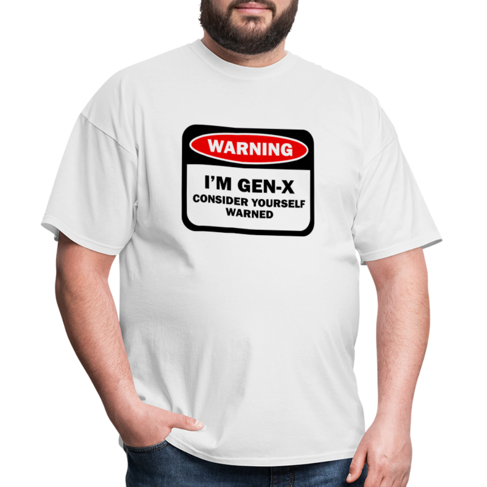 Warning " I'm Gen-X' " - white