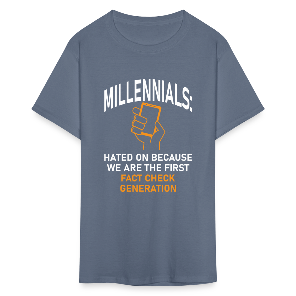 Millennials Fact Check Generation - denim