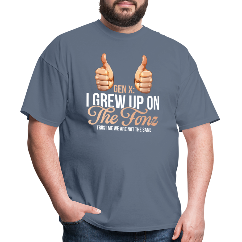 Gen-X  " I grew up on The Fonz" Tshirt - denim