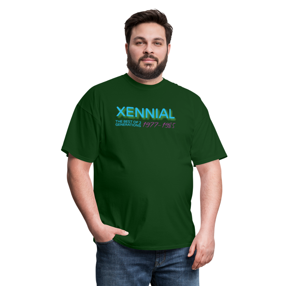 Xennial Years T-Shirt - forest green