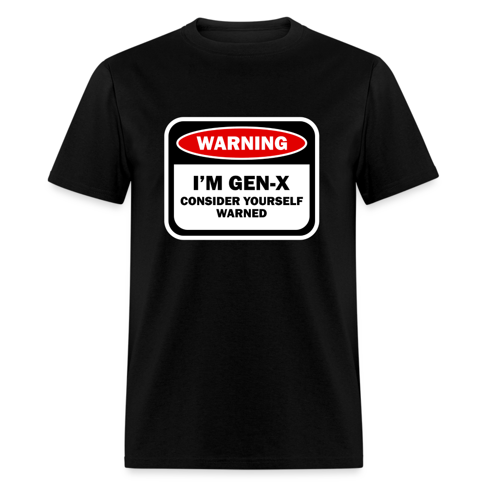 Warning " I'm Gen-X' " - black