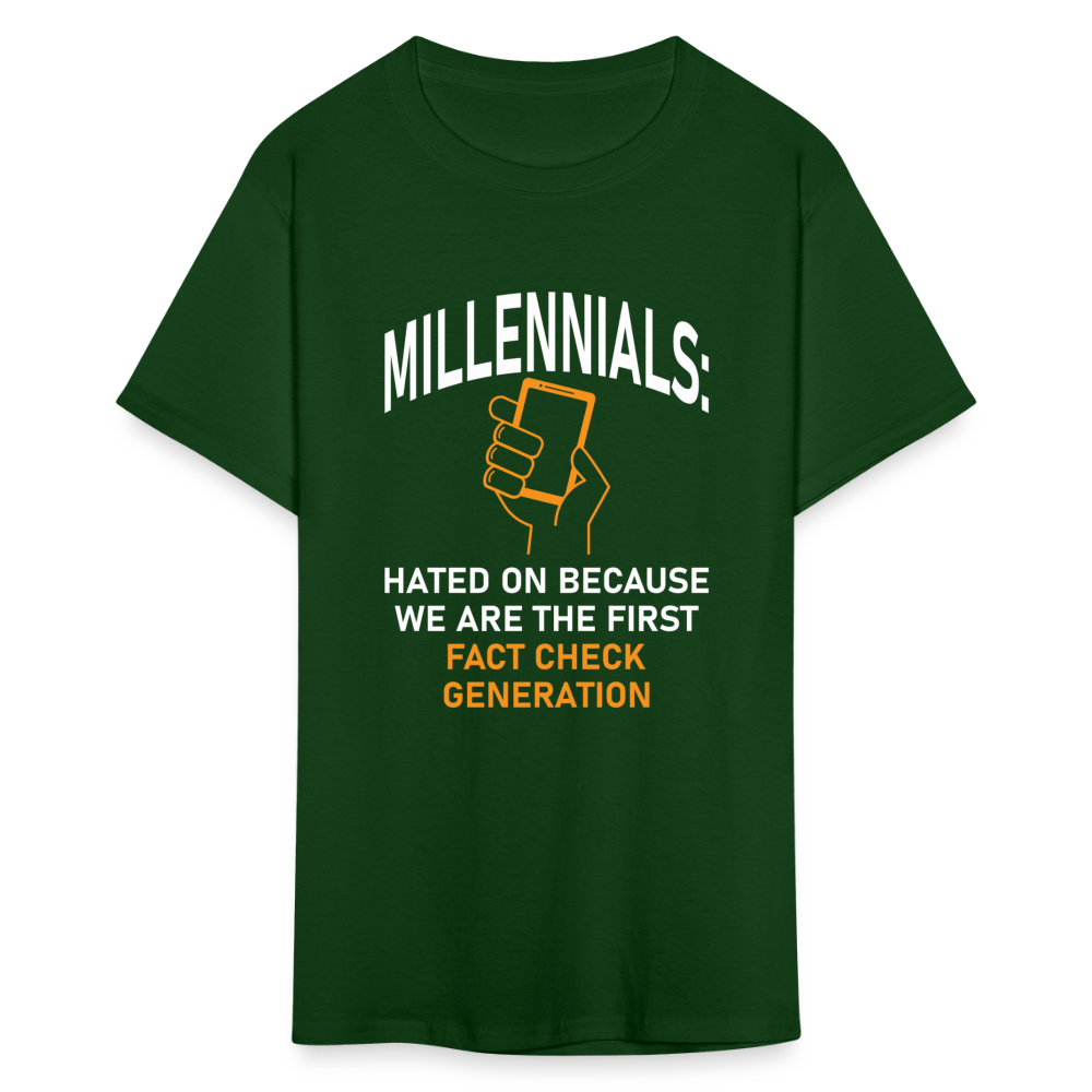 Millennials Fact Check Generation - forest green