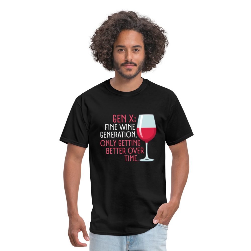 Gen-X Fine Wine T-Shirt - black