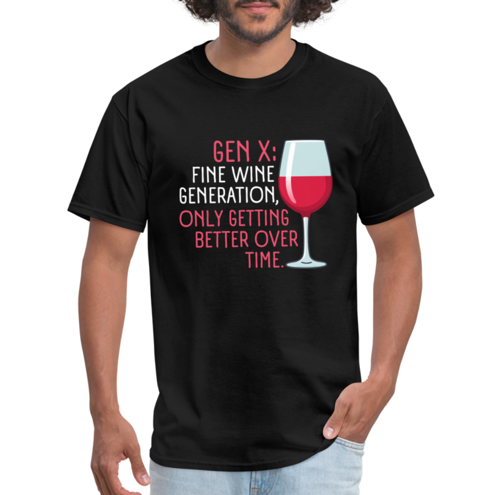 Gen-X Fine Wine T-Shirt - black