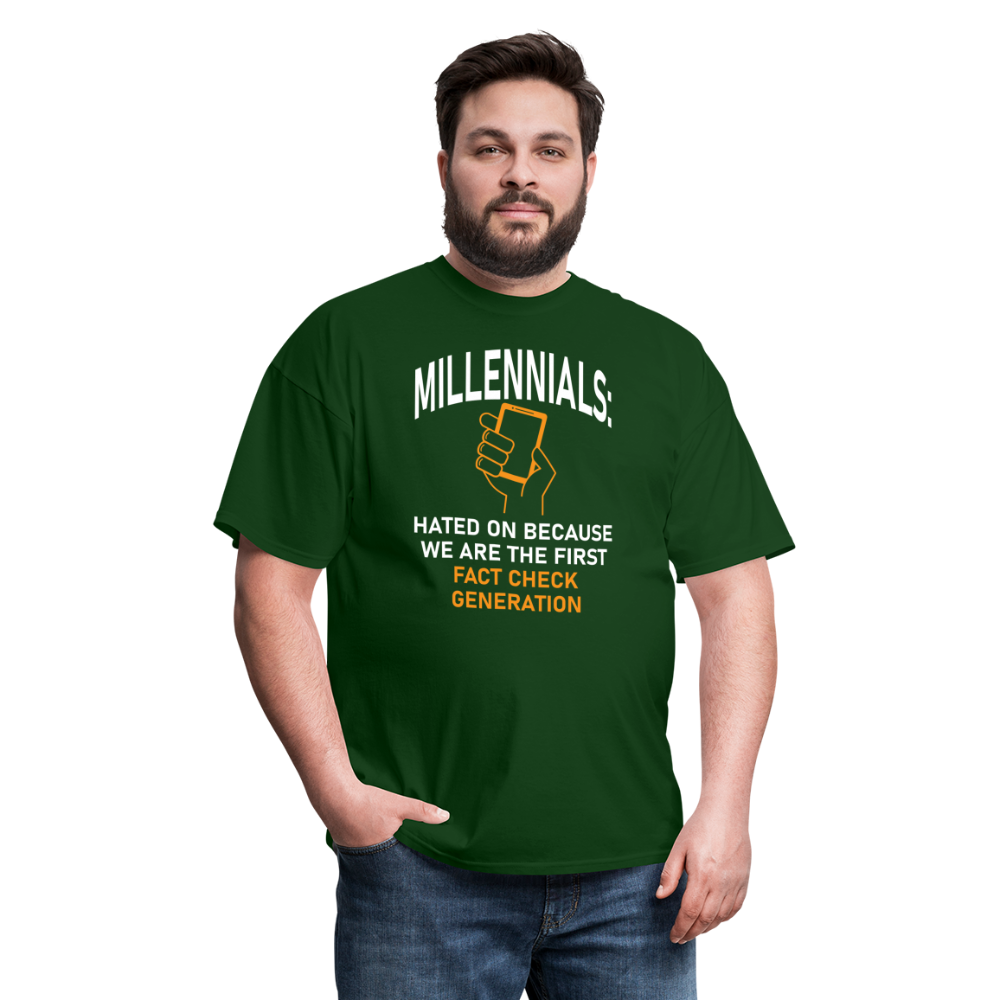 Millennials Fact Check Generation - forest green